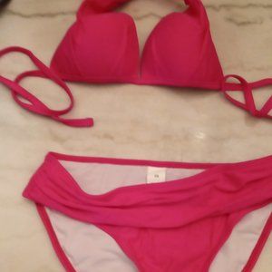 0s hot pink bathing suit